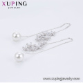 E-718 xuping elegante hochwertige Blume und Ball Design Rhodium Farbe Zirkon Ohrringe